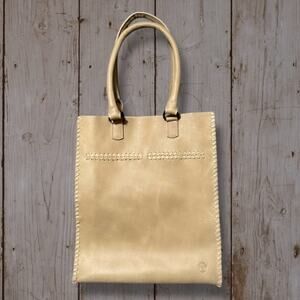Oak River Company Tan Leather Women's Bag large shoulder tote purse bohemian